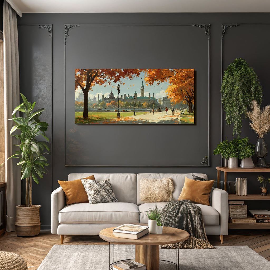 Landschaft Mit Architektur In Hauptstadt