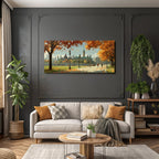 Landschaft Mit Architektur In Hauptstadt
