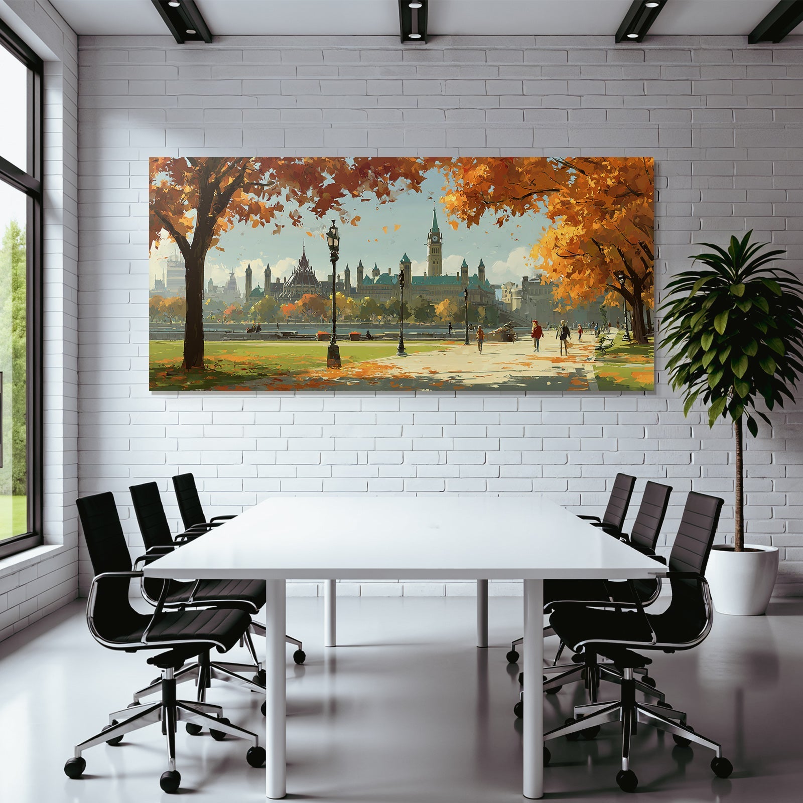 Landschaft Mit Architektur In Hauptstadt