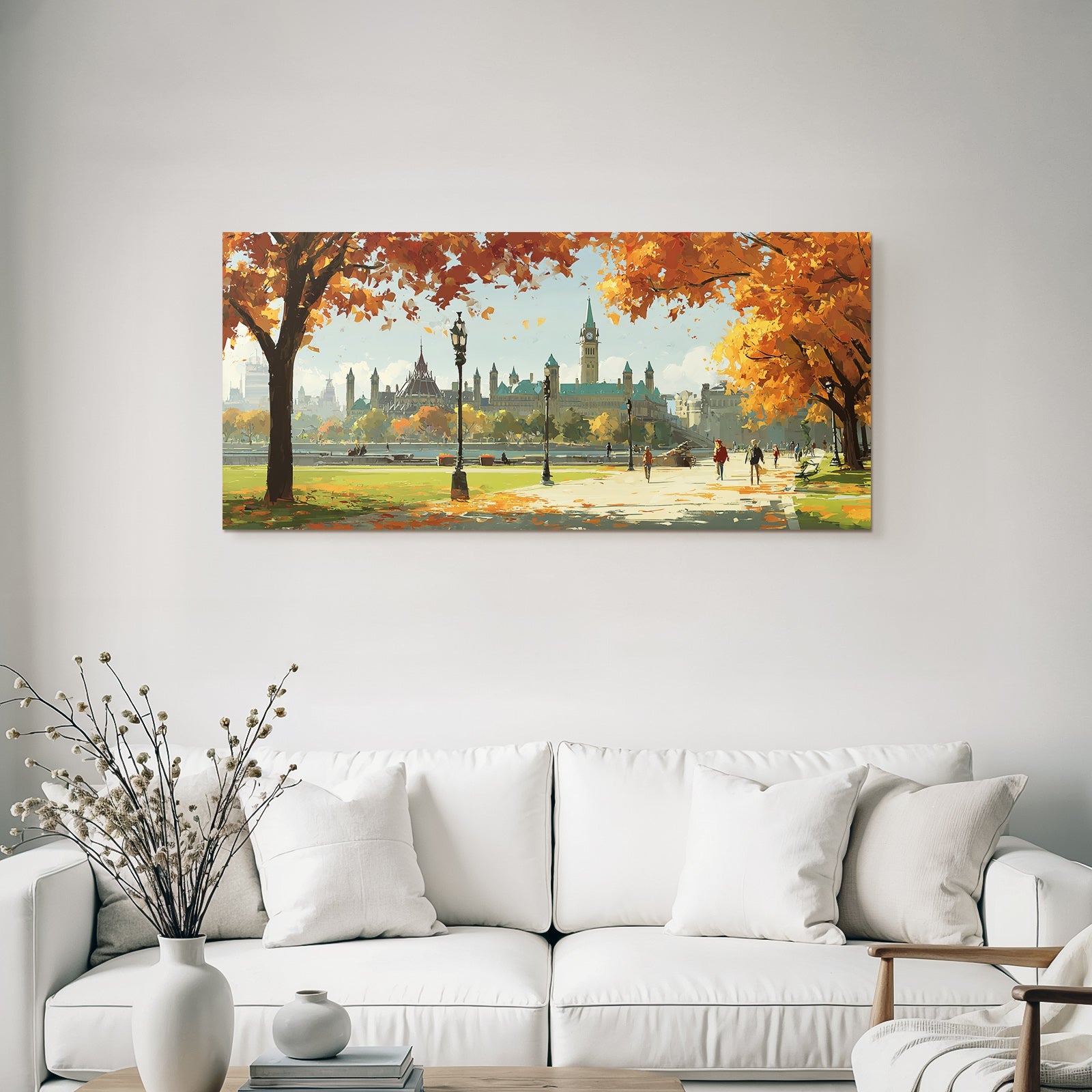Landschaft Mit Architektur In Hauptstadt