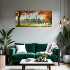 Landschaft Mit Architektur In Hauptstadt