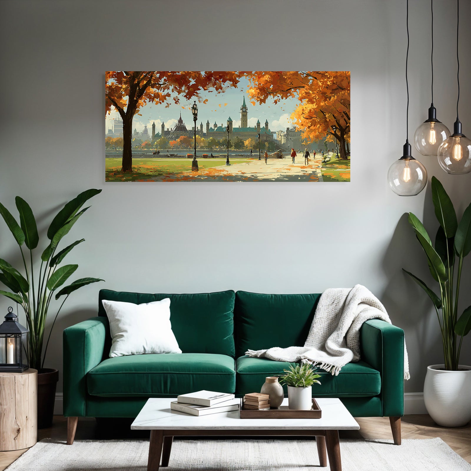 Landschaft Mit Architektur In Hauptstadt