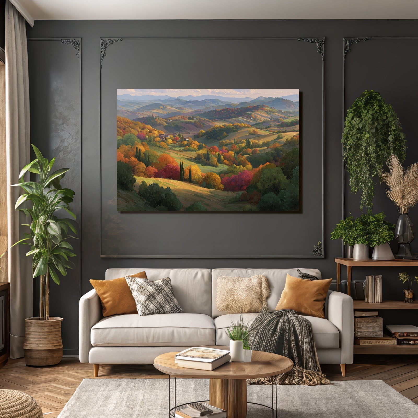 Liche Landschaft Mit Folien Und Verzauberten Hügeln