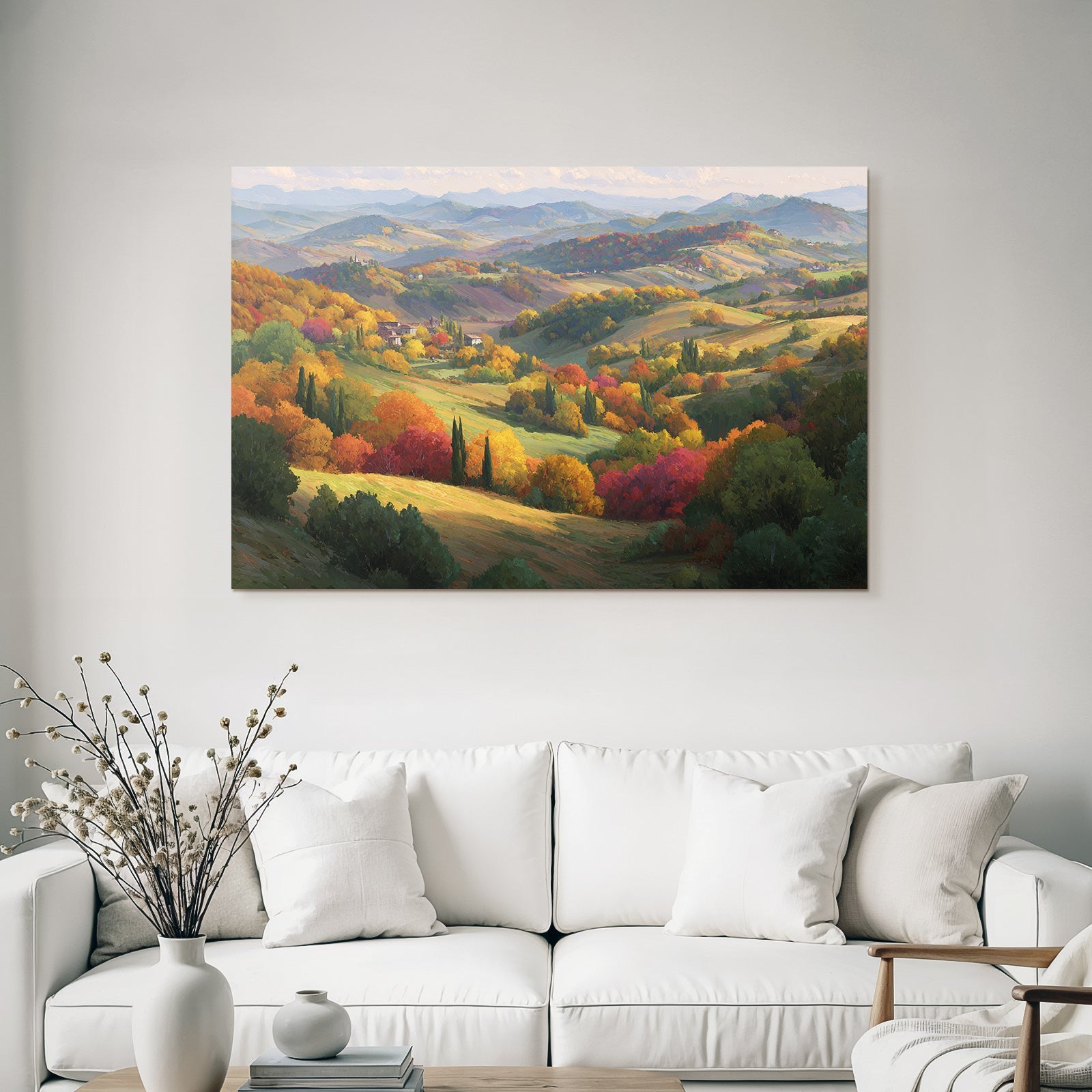 Liche Landschaft Mit Folien Und Verzauberten Hügeln