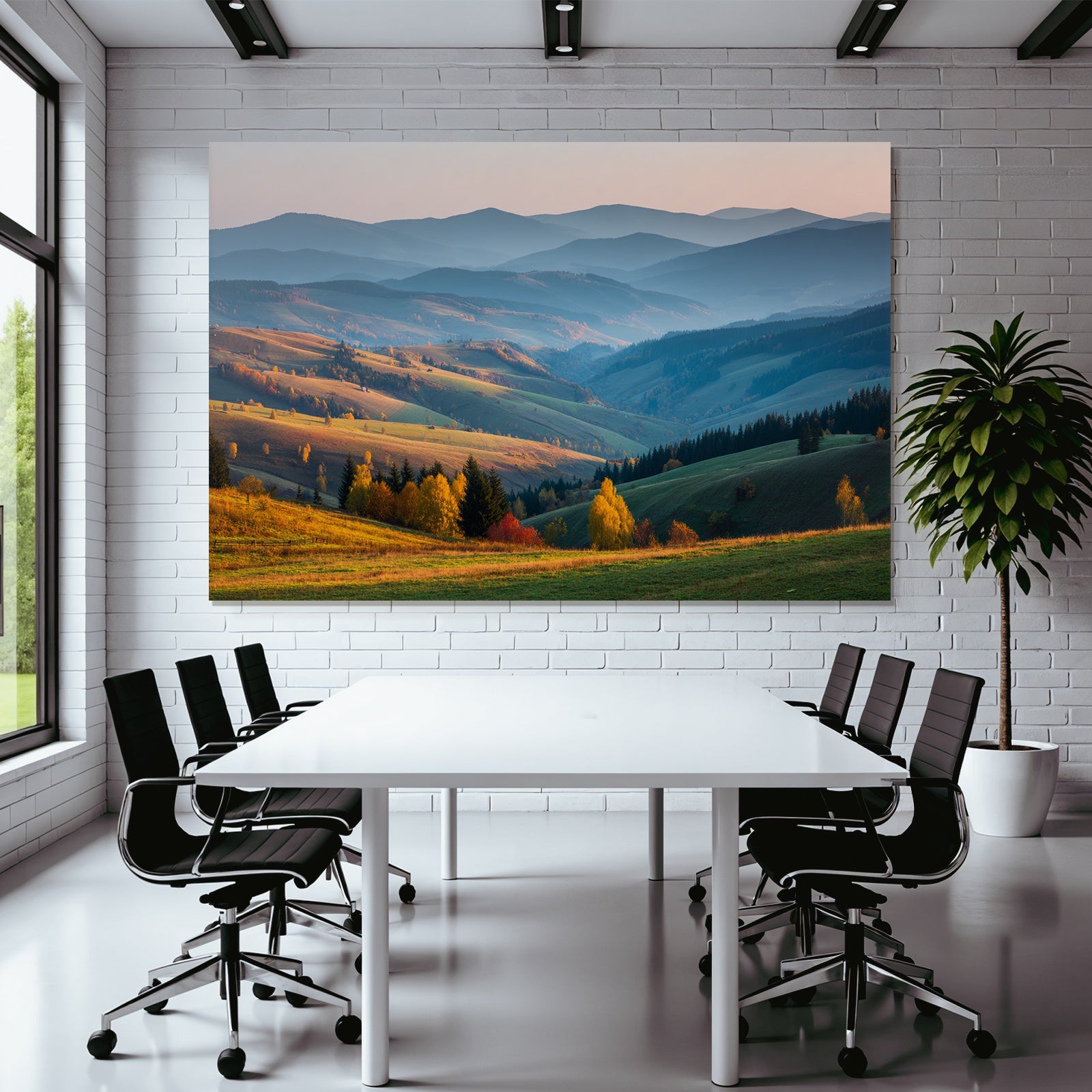 Malerische Landlandschaft Mit Lichen Folien Und Bergen