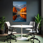 Malerische Landschaft Herbst Foliensee Umgebung Gebirge