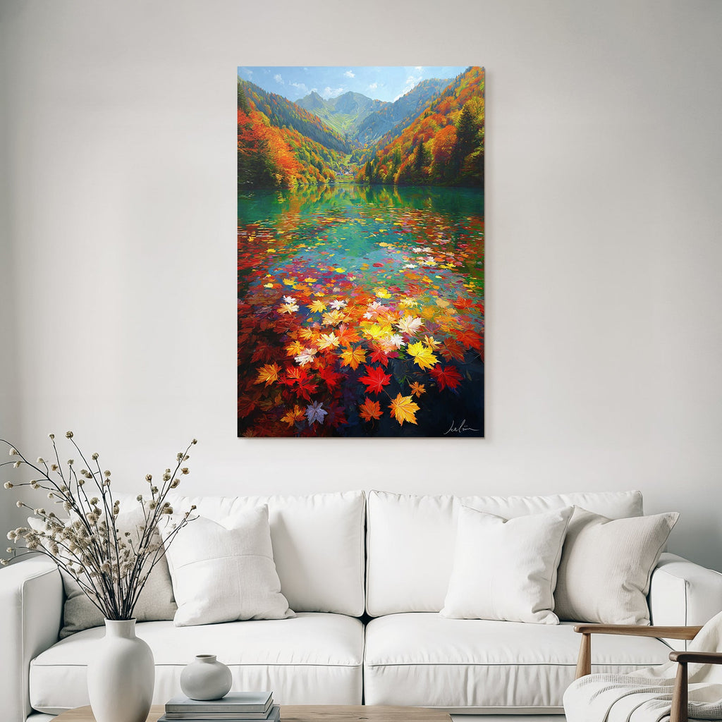 Schone Naturlandschaft Spiegelung Im Herbst