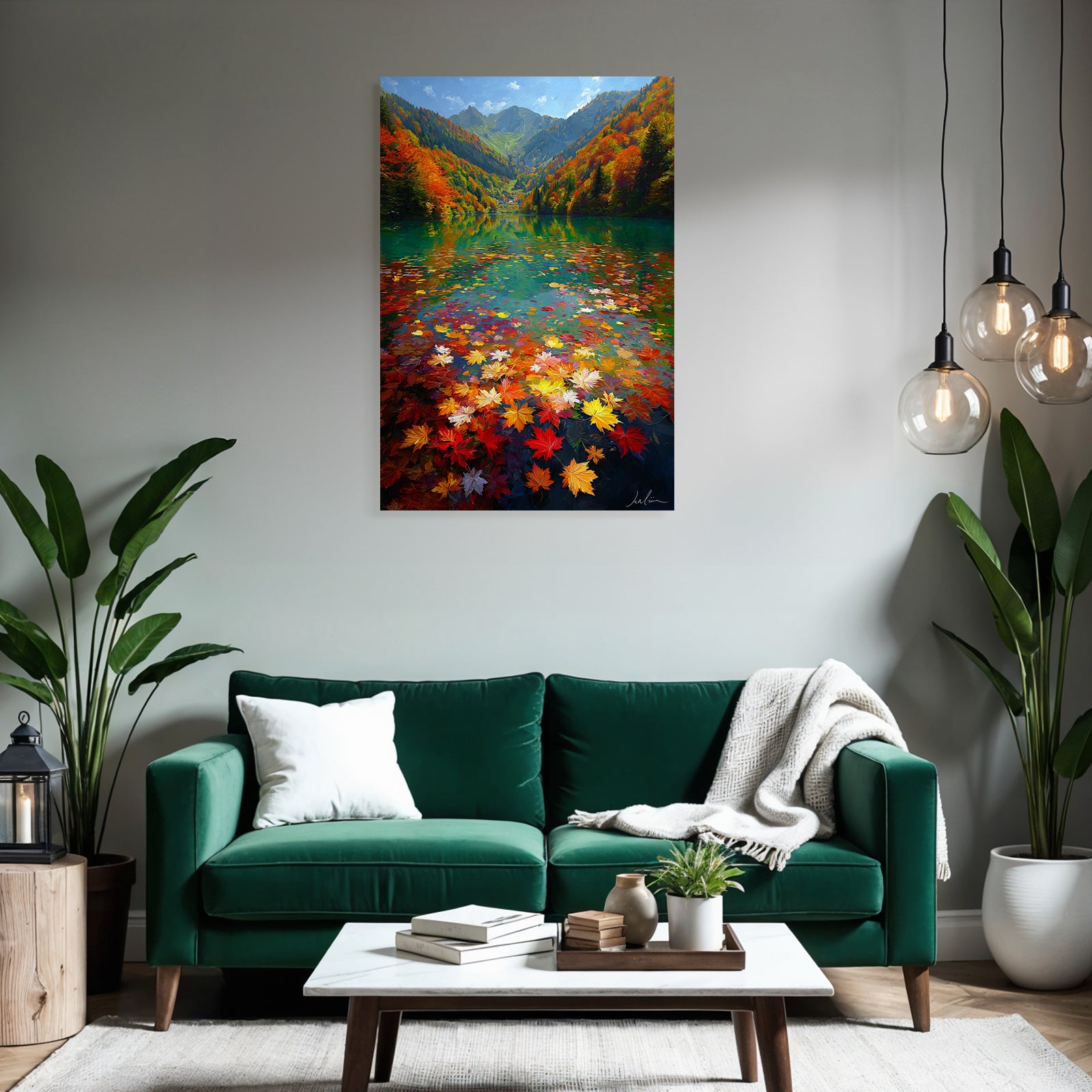 Schone Naturlandschaft Spiegelung Im Herbst
