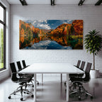 Herbstlandschaft Spiegelung Am See