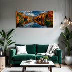 Herbstlandschaft Spiegelung Am See