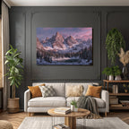 Landschaft Gipfel See Horizont Sanftes Licht
