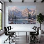 Ruhige Landschaft Im Morgenlicht
