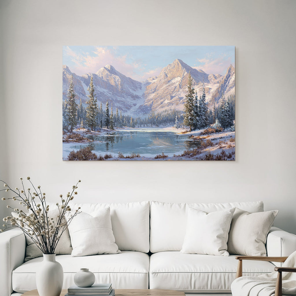 Ruhige Landschaft Im Morgenlicht