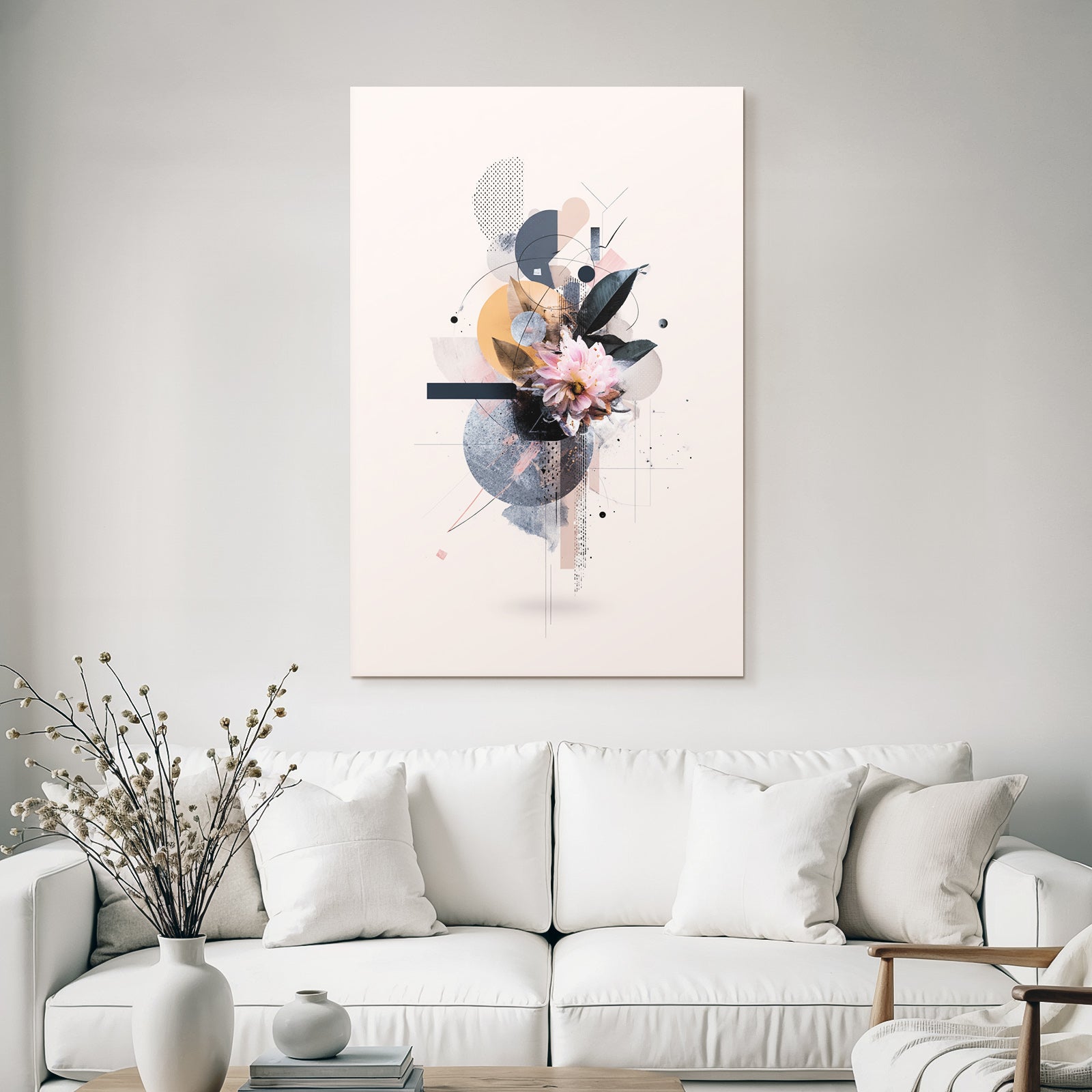 Abstract Flora Geometric Design Moderne Kunst