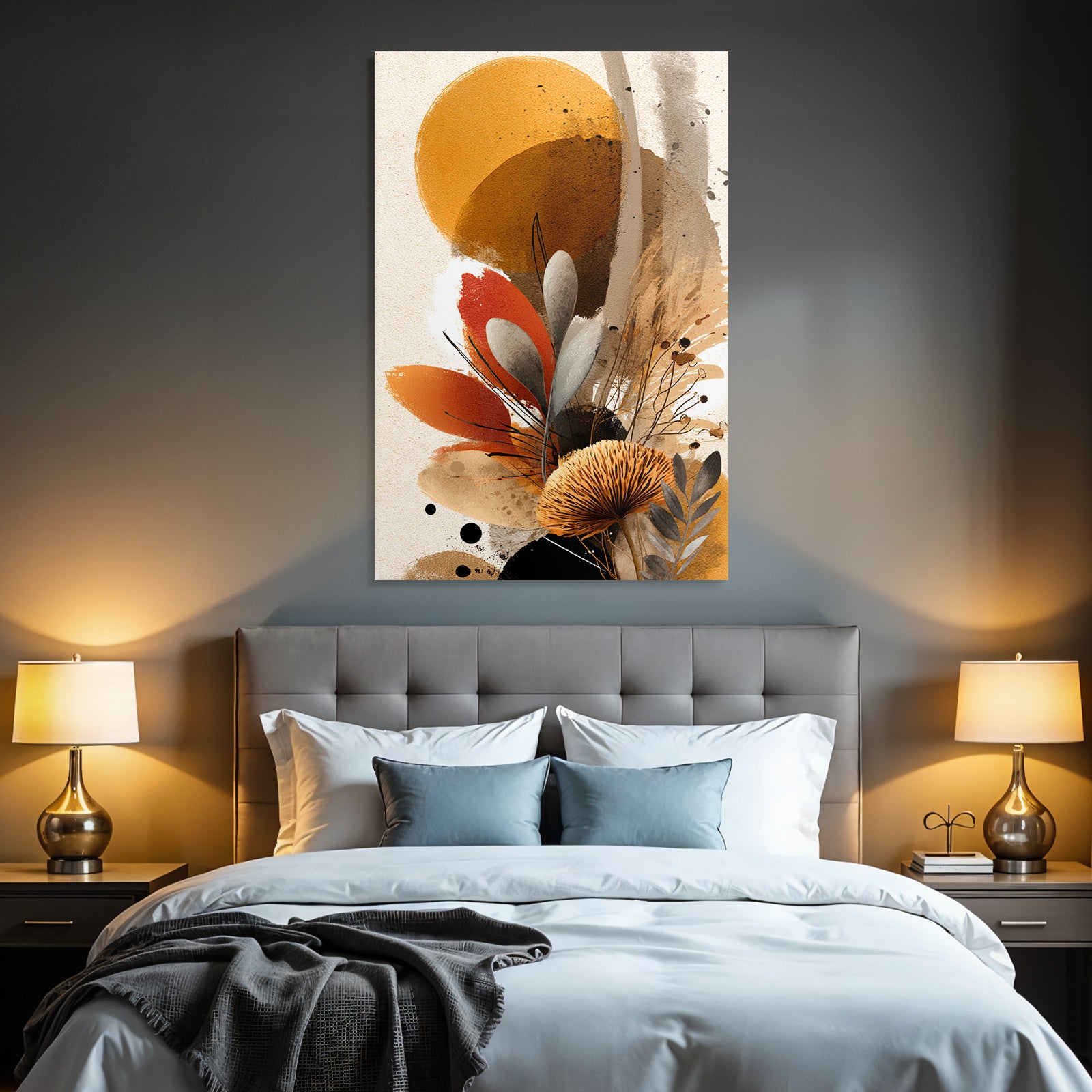 Abstrakte Digitale Kunst Natur In Spiel Der Farben Und Formen