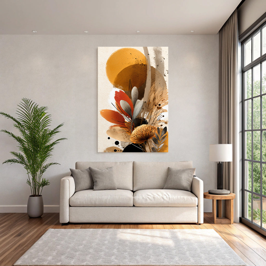 Abstrakte Digitale Kunst Natur In Spiel Der Farben Und Formen