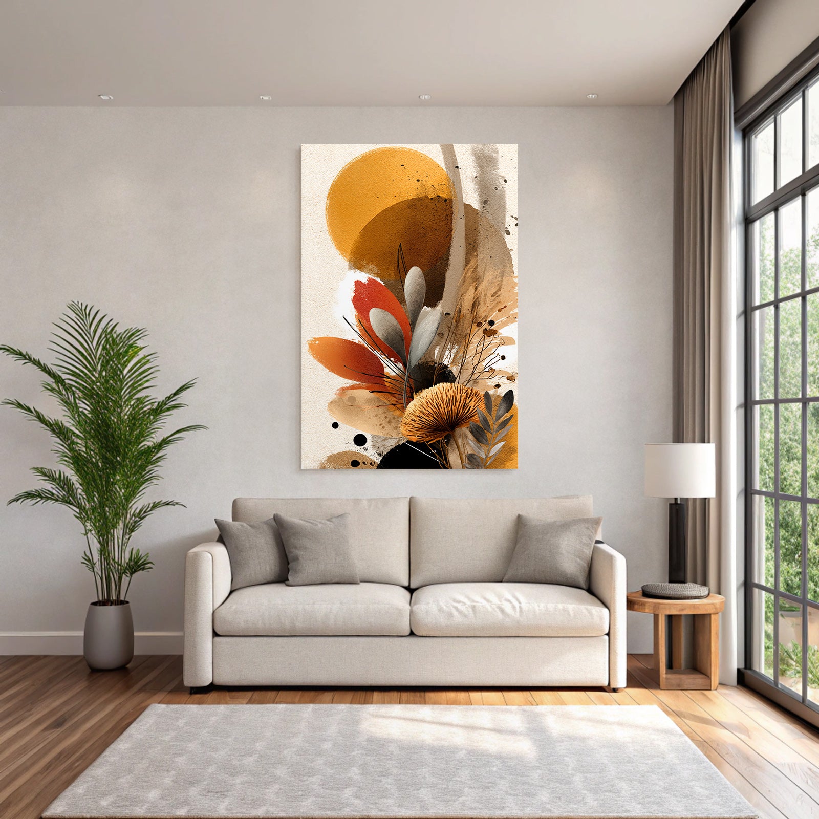 Abstrakte Digitale Kunst Natur In Spiel Der Farben Und Formen