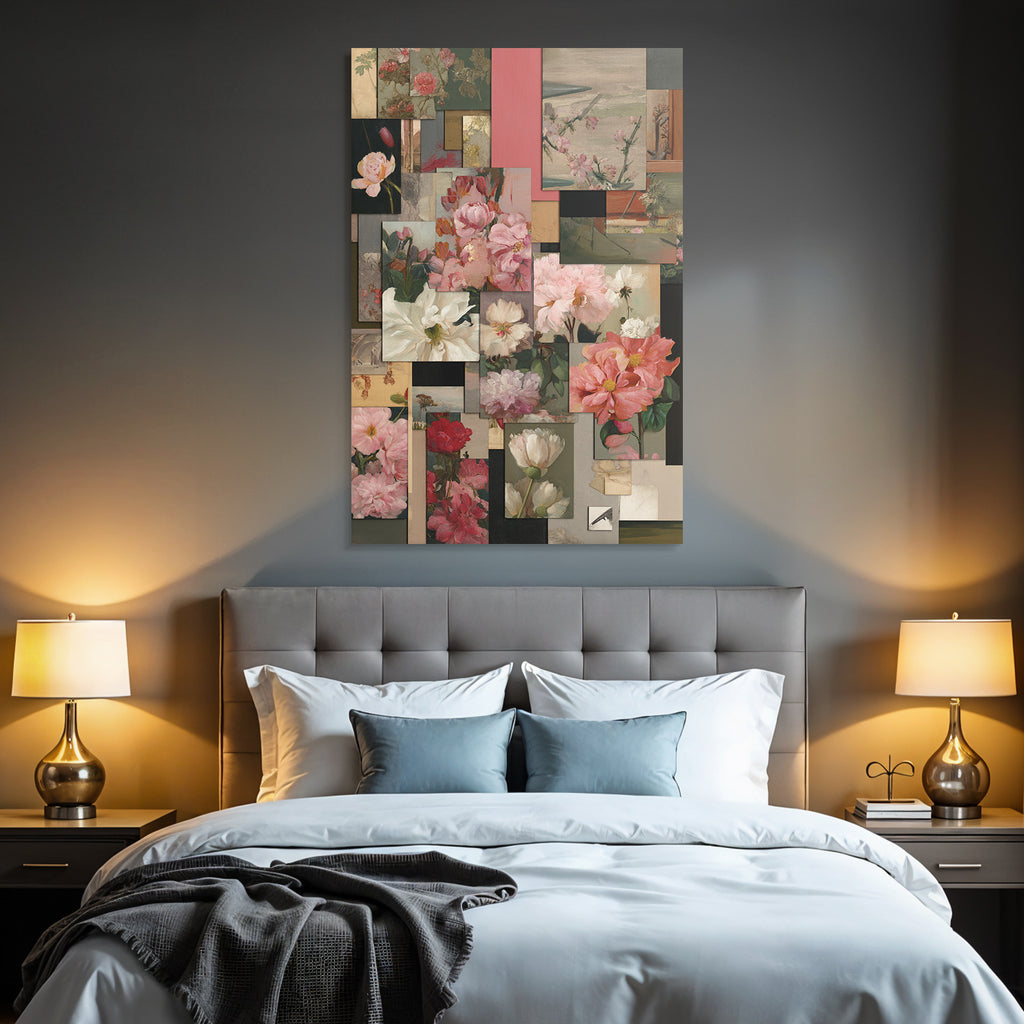 Blumen Collage Licht Farben Stil Peonien Flower Arrangements