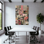 Blumen Collage Licht Farben Stil Peonien Flower Arrangements