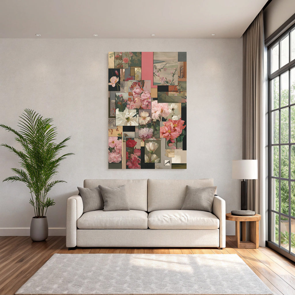 Blumen Collage Licht Farben Stil Peonien Flower Arrangements