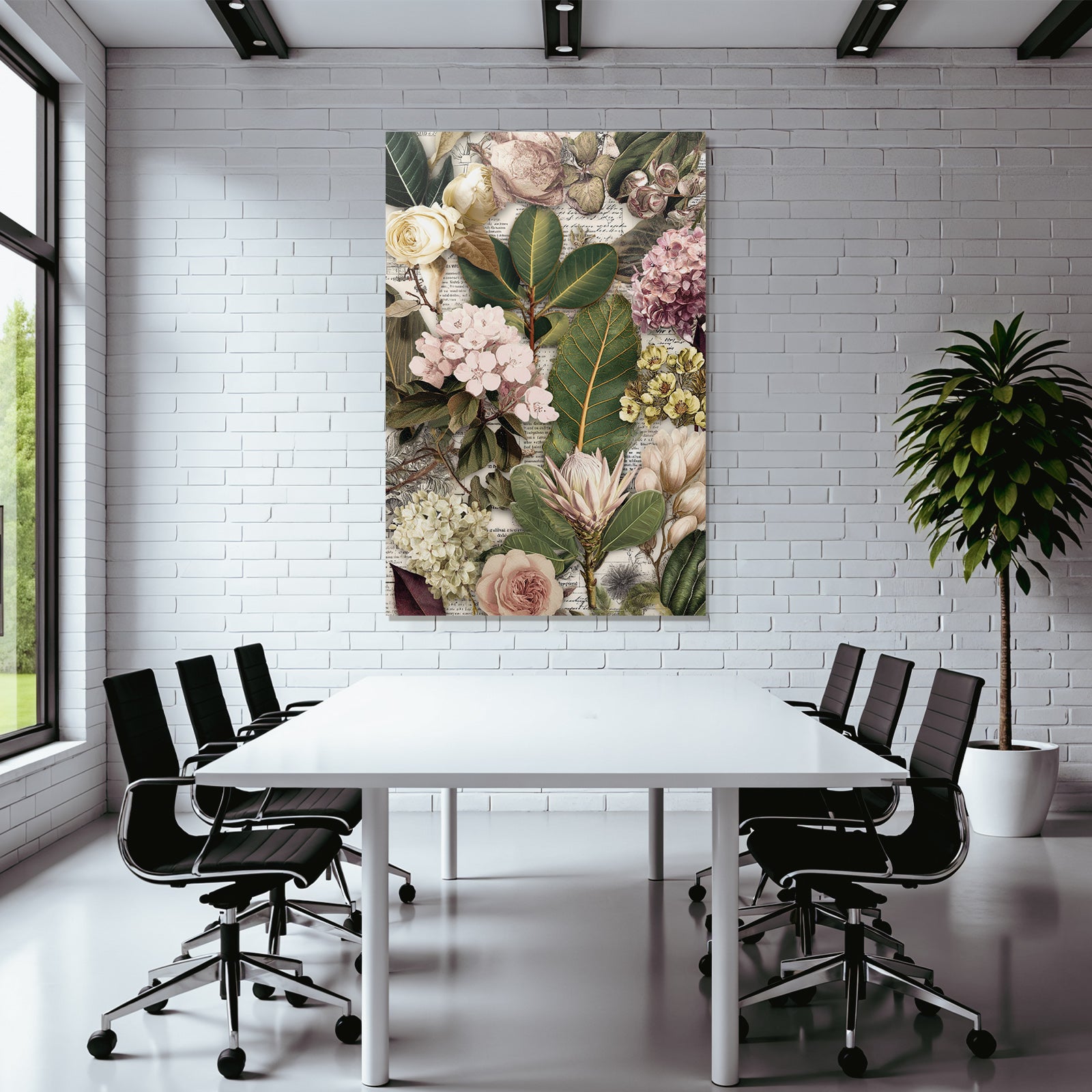Blumen Und Blatter Collage Vintage Botanische Drucke