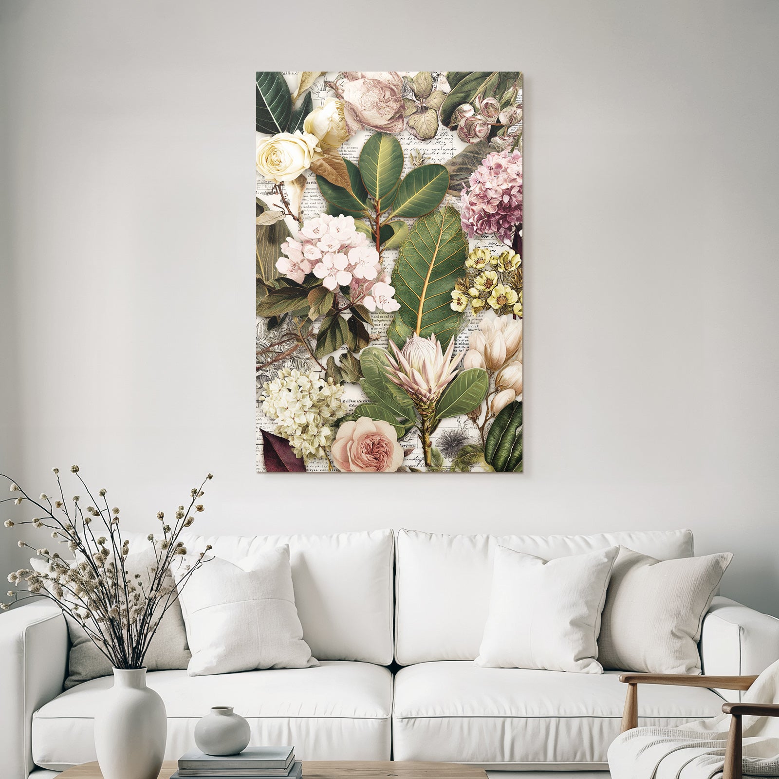 Blumen Und Blatter Collage Vintage Botanische Drucke