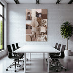 Erdige Texturen Materialien Collage Moodboard