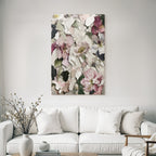Kollage Mit Blumenmustern Und Texturiertem Papier