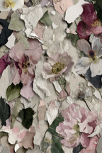 Kollage Mit Blumenmustern Und Texturiertem Papier | Collagen | Kunstgattungen