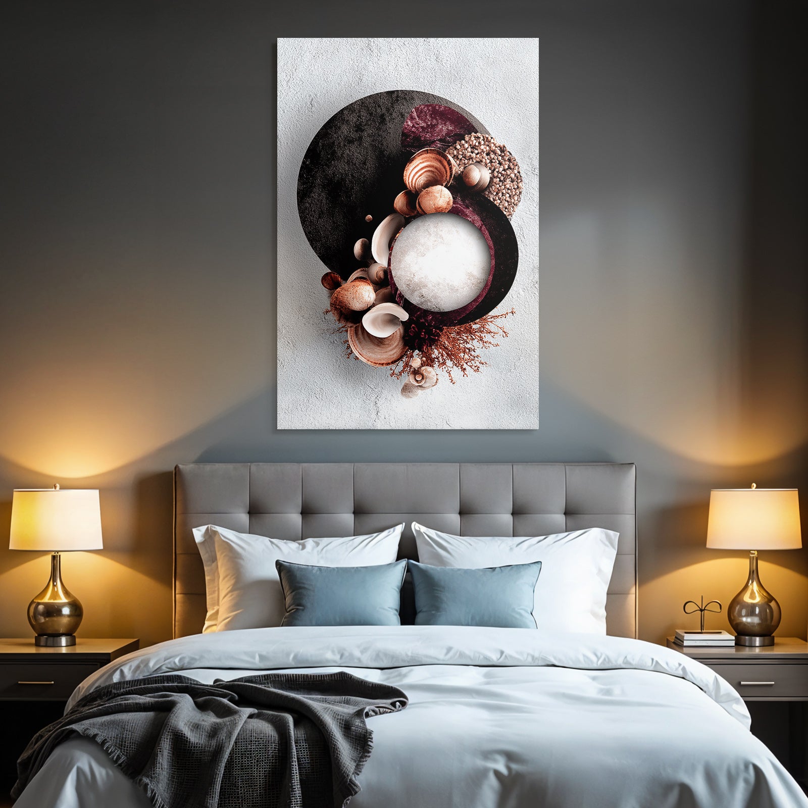 Natuerliche Elemente Kreative Anordnung Moderner Design Aesthetik