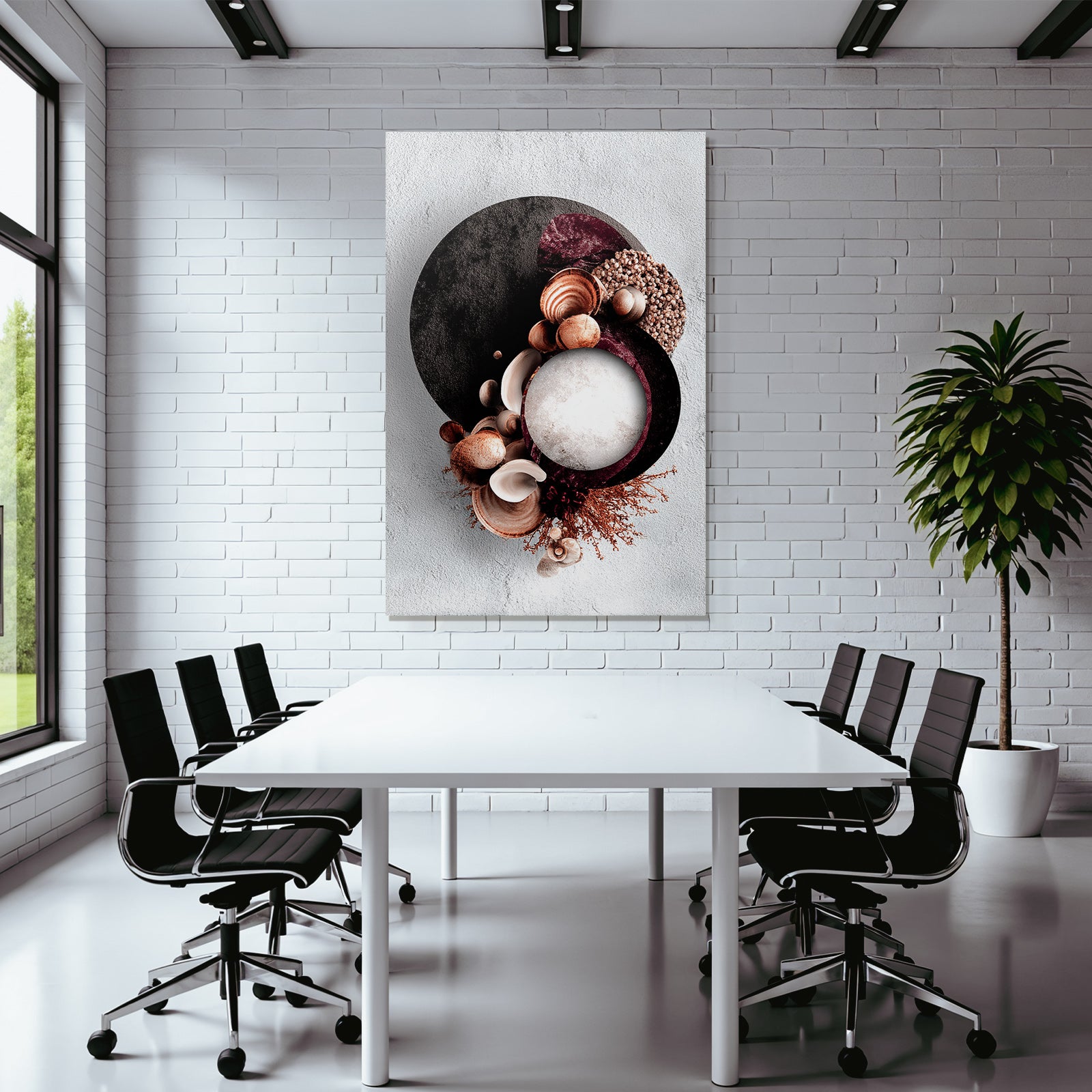 Natuerliche Elemente Kreative Anordnung Moderner Design Aesthetik