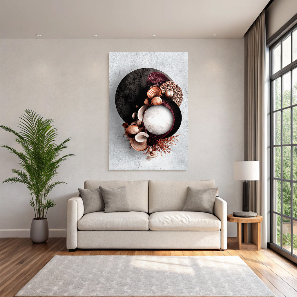 Natuerliche Elemente Kreative Anordnung Moderner Design Aesthetik