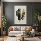 Nature Geometric Harmony Muted Tones Blossoms Foliage