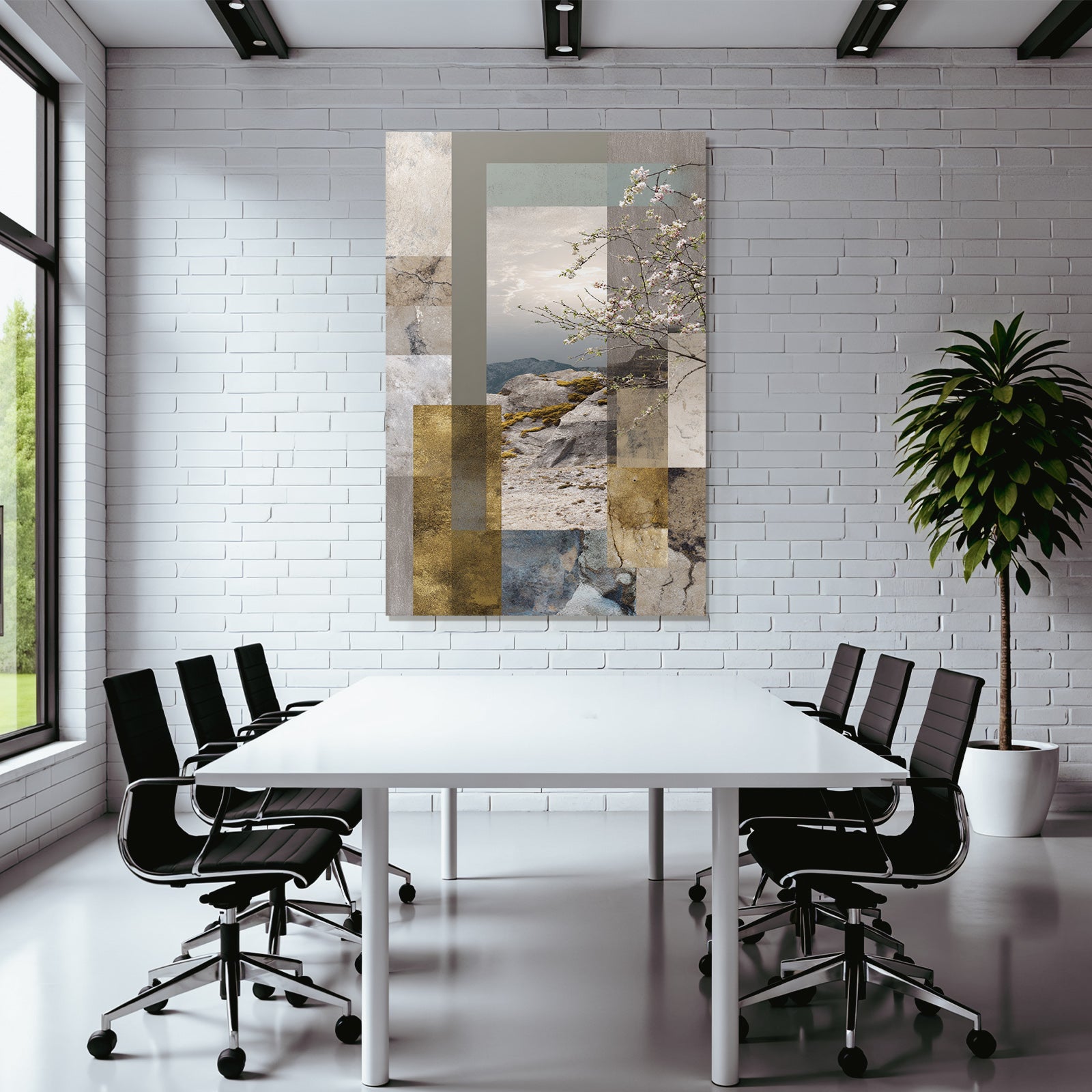 Naturlandschaft Muster Texturegeometrisch Erdtoene Metallisch