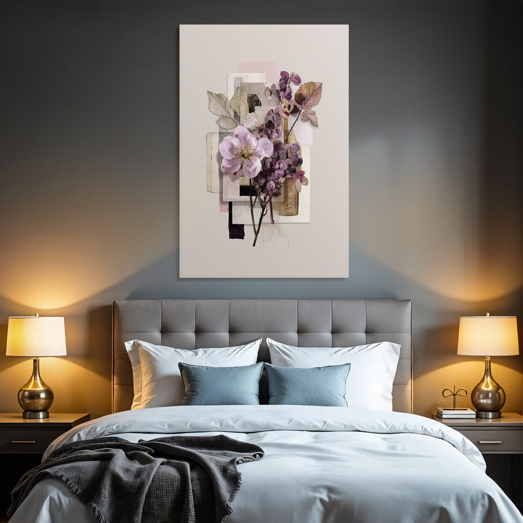 Pressed Blumen Blatt Collage Digitale Texturen