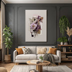 Pressed Blumen Blatt Collage Digitale Texturen
