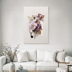 Pressed Blumen Blatt Collage Digitale Texturen