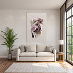 Pressed Blumen Blatt Collage Digitale Texturen