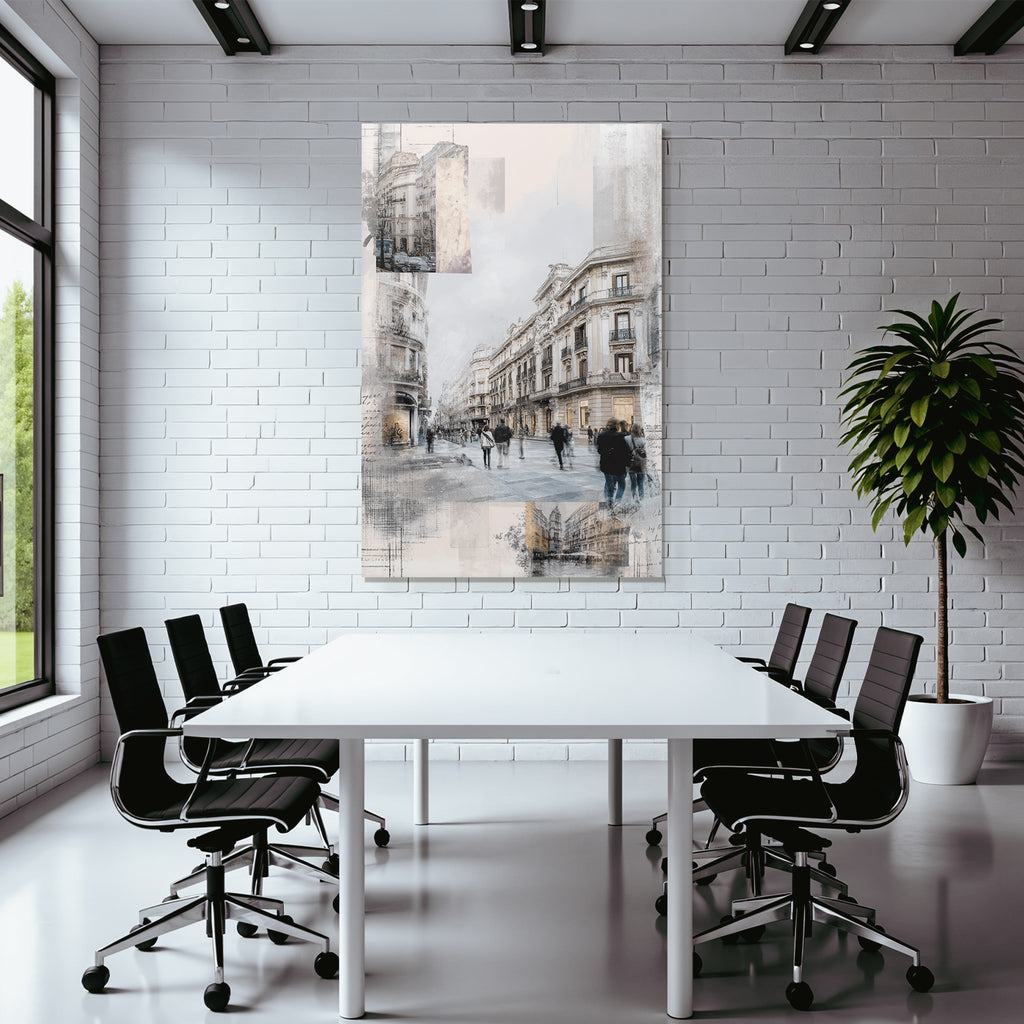 Stadt Szenen Digitale Kunst Collage Urbane Atmosphaere