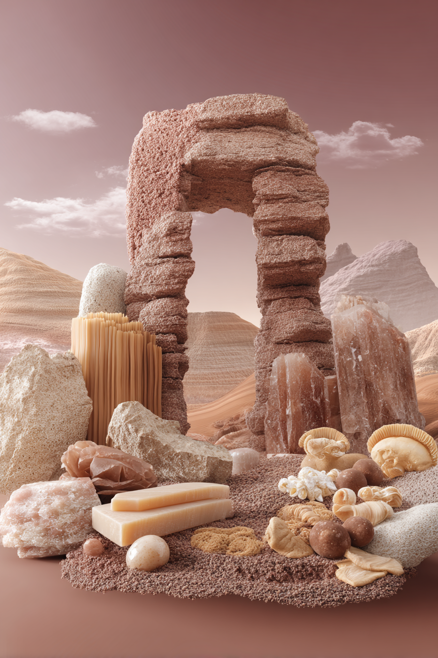 Surrealistische Wuestenlandschaft Mit Bogenstruktur Und Orgiatischen Formen | Collagen | Kunstgattungen