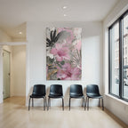 Tropische Blumen Hibiskus Design Mit Gold Schwarz Und Gruen