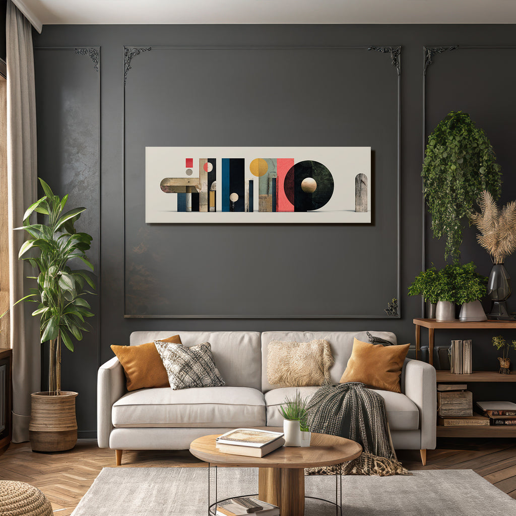 Abstrakte Graphik Geometrische Formen Moderner Design Texturen Layered Aesthetik