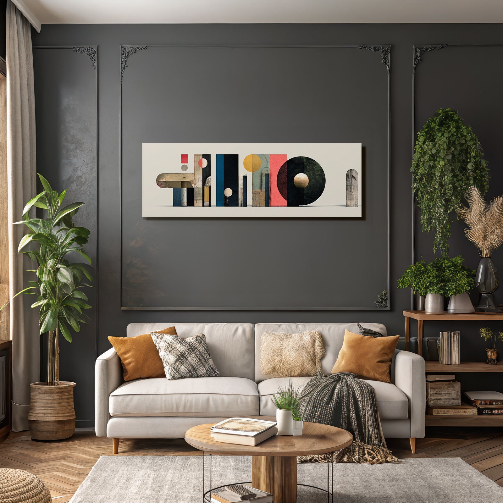 Abstrakte Graphik Geometrische Formen Moderner Design Texturen Layered Aesthetik
