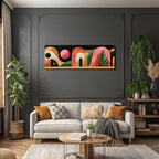 Abstrakte Illustration Bunte Geometrische Formen Moderne Grafikdesign