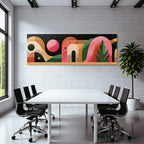 Abstrakte Illustration Bunte Geometrische Formen Moderne Grafikdesign