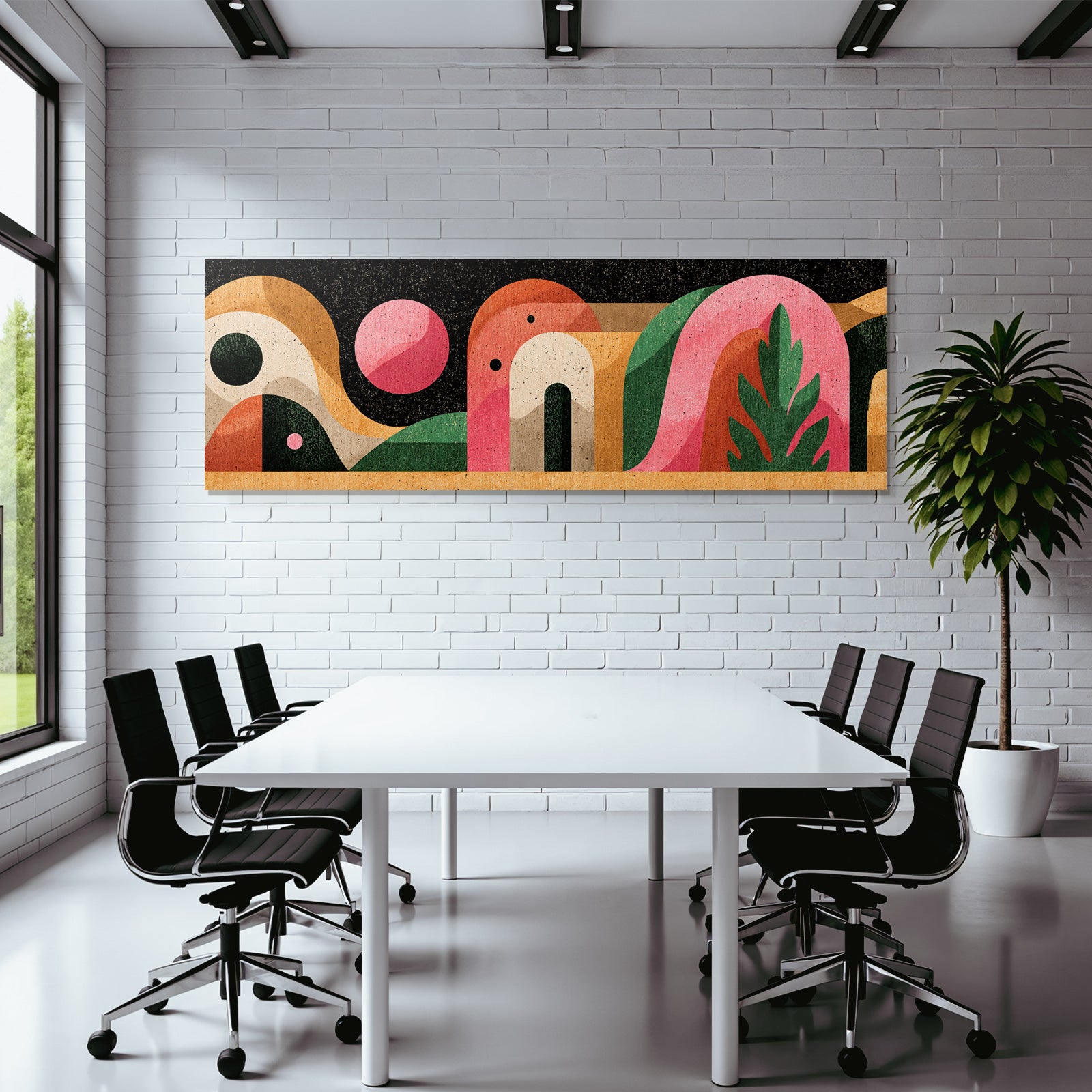 Abstrakte Illustration Bunte Geometrische Formen Moderne Grafikdesign