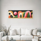 Abstrakte Illustration Bunte Geometrische Formen Moderne Grafikdesign