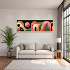 Abstrakte Illustration Bunte Geometrische Formen Moderne Grafikdesign
