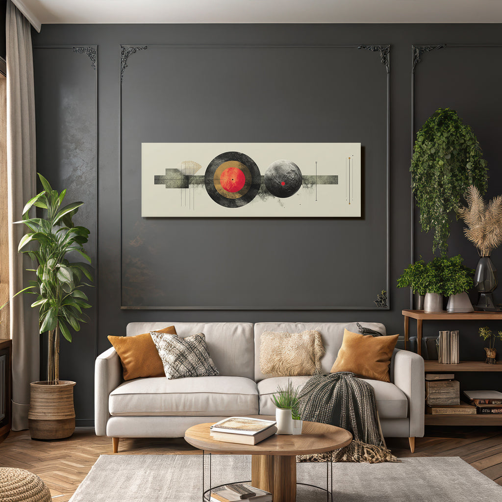 Abstrakte Kunst Geometrische Formen Kreisfoermig Cosmisches Thema