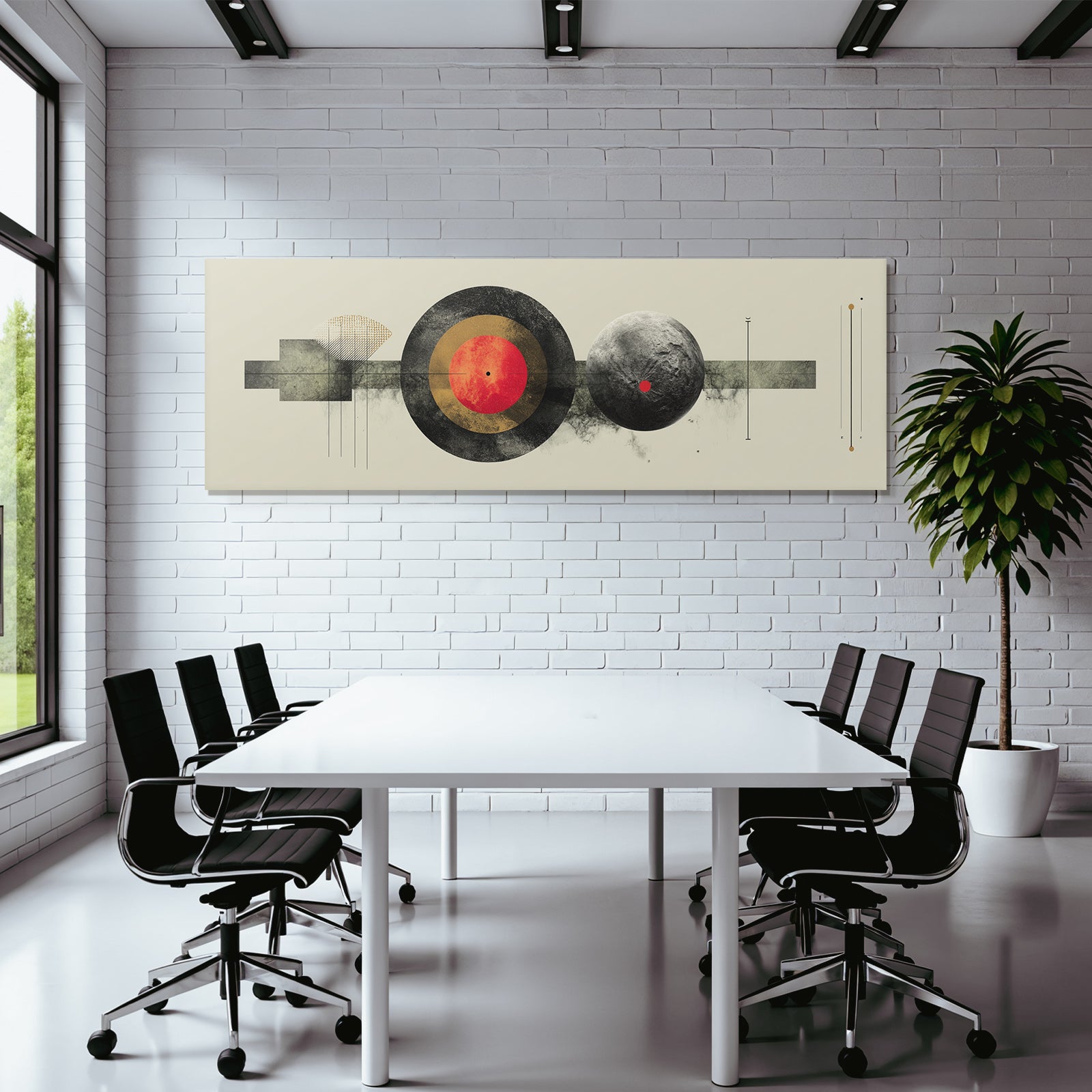 Abstrakte Kunst Geometrische Formen Kreisfoermig Cosmisches Thema